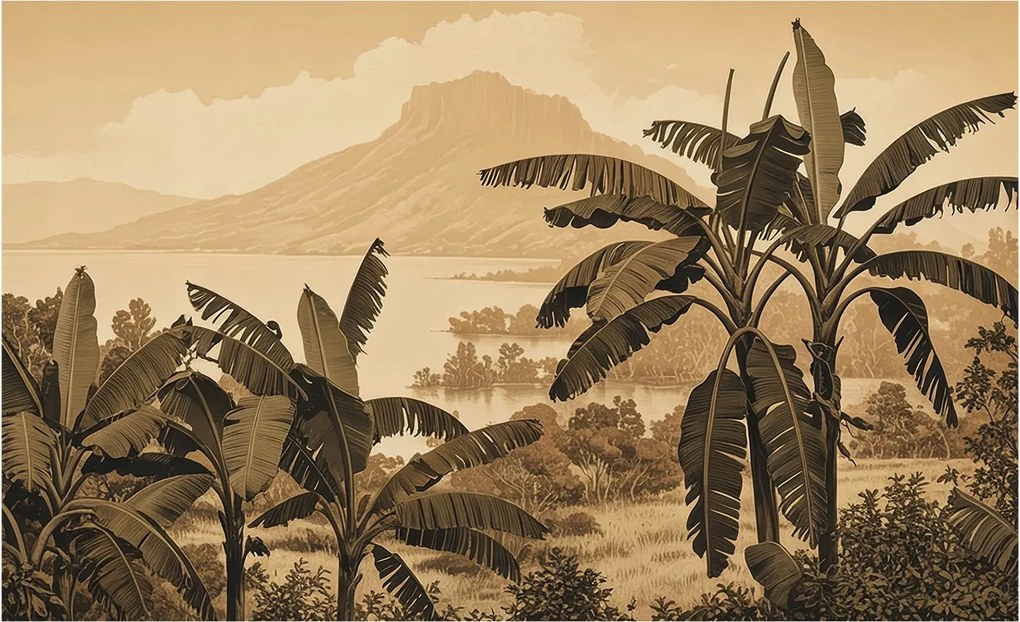 Fali fotótapéta Étkezőbe Trópusi panoráma 416x254