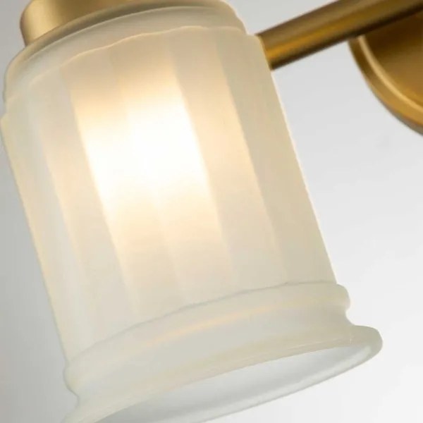 Quoizel QZ-SWELL2-BB-BATH-LED Fürdőszobai fali lámpatest SWELL, 2×G9/3W, 230V, IP44, aranyszínű