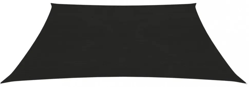 fekete HDPE napvitorla 160 g/m² 3 x 3 m