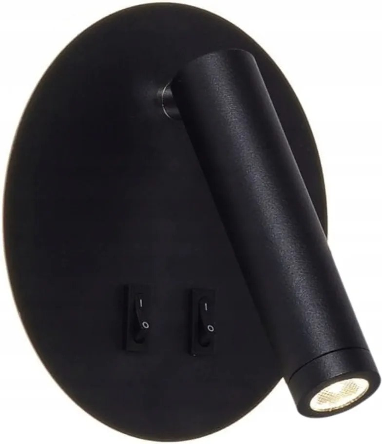 Fali lámpa Led fekete, konyhai étkező kapcsolóval Circa