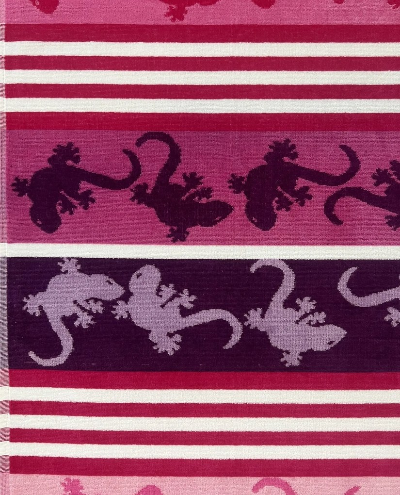 CRAZY GEKKO Strandtörölköző lila 165x90cm