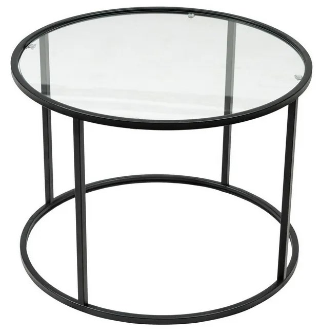 Berlin Black dohányzóasztal, 60 cm