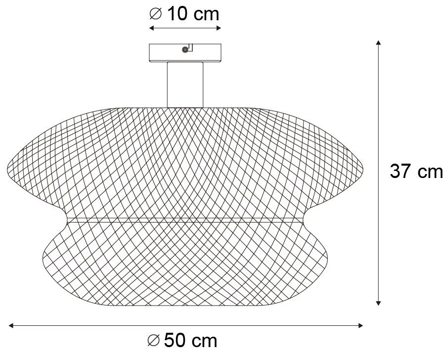 Keleti bambusz mennyezeti lámpa - Ostrava dupla
