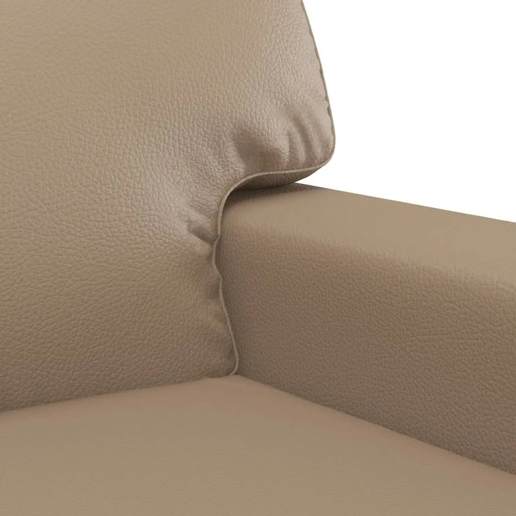 vidaXL 3 részes kávészínű műbőr ülőgarnitúra