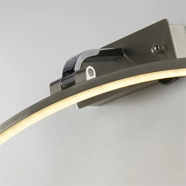 Searchlight 79821-40SS - LED képvilágító SANTORINI LED/8,2W/230V ezüst