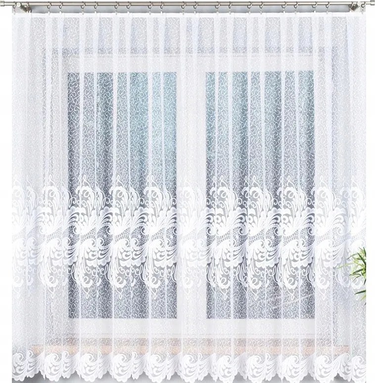 Iwona mintás 049312 méret 300x180cm jacquard függöny, egyenes (szegélyekkel)