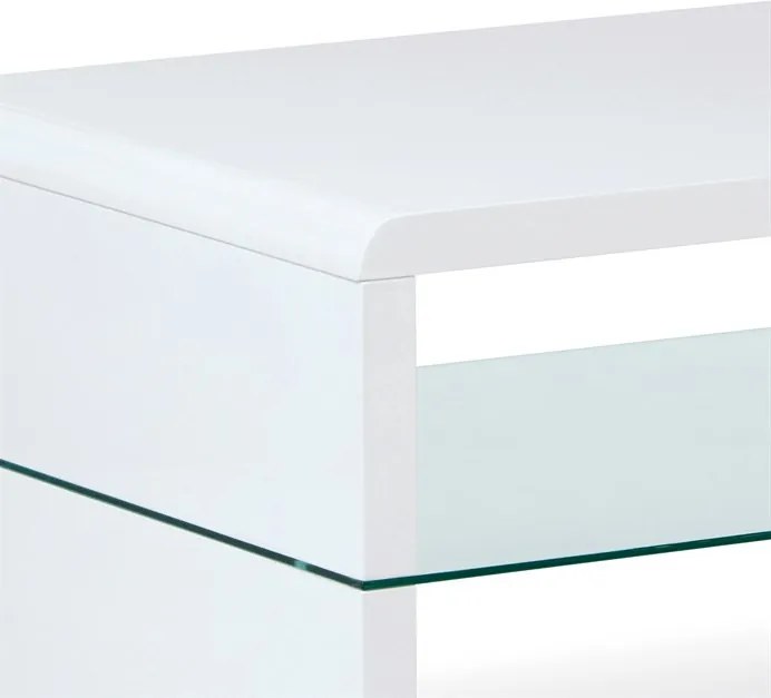 Dohányzóasztal 110 × 60 × 40 cm, MDF, fehér AHG-402 WT