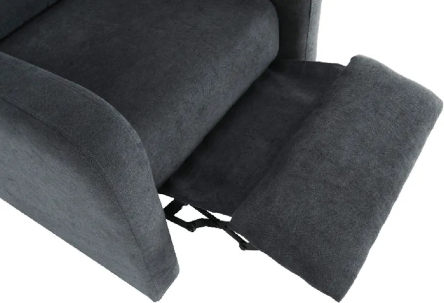 Relaxáló fotel, szürke, TURNER