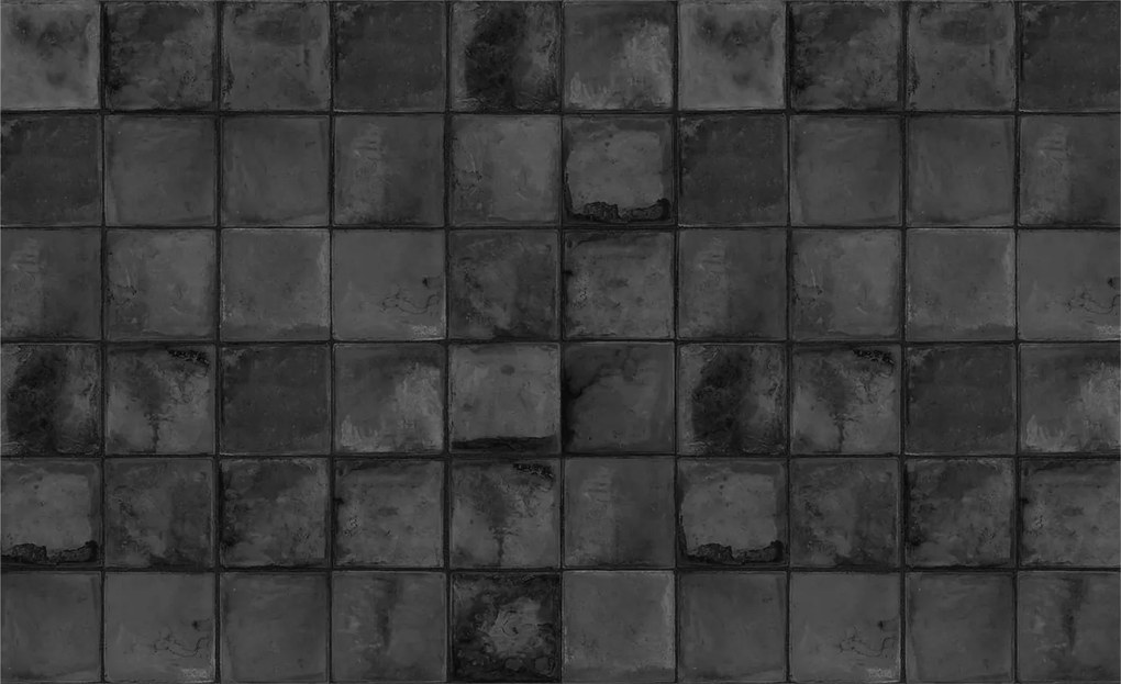 Flizelin tapéta Flizelin Fali Prémium Szürke csempe 416x254 Ragasztó