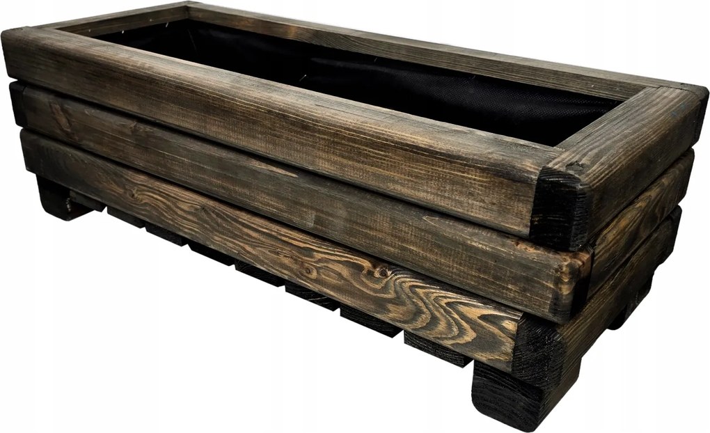 Fa Kerti Virágtartó Bársony 90/25/20 Paliszander Fenyő Impregnáló