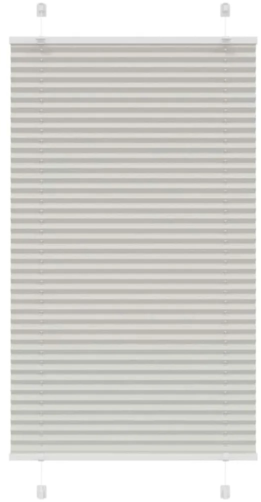 pliszírozott redőny világosszürke 75x150 cm szövetszélesség