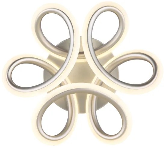 Globo 67386-24S - LED mennyezeti lámpa MELISAND 24W/230V, 26 cm matt króm