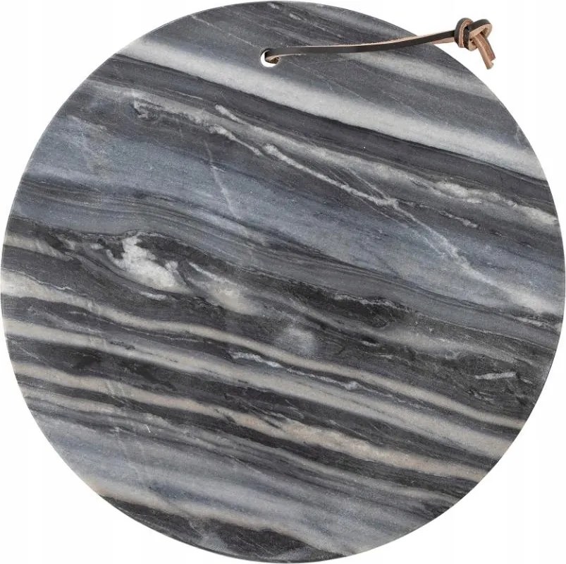 Bloomingville Lemoni alátét Márvány deszka kerek szürke