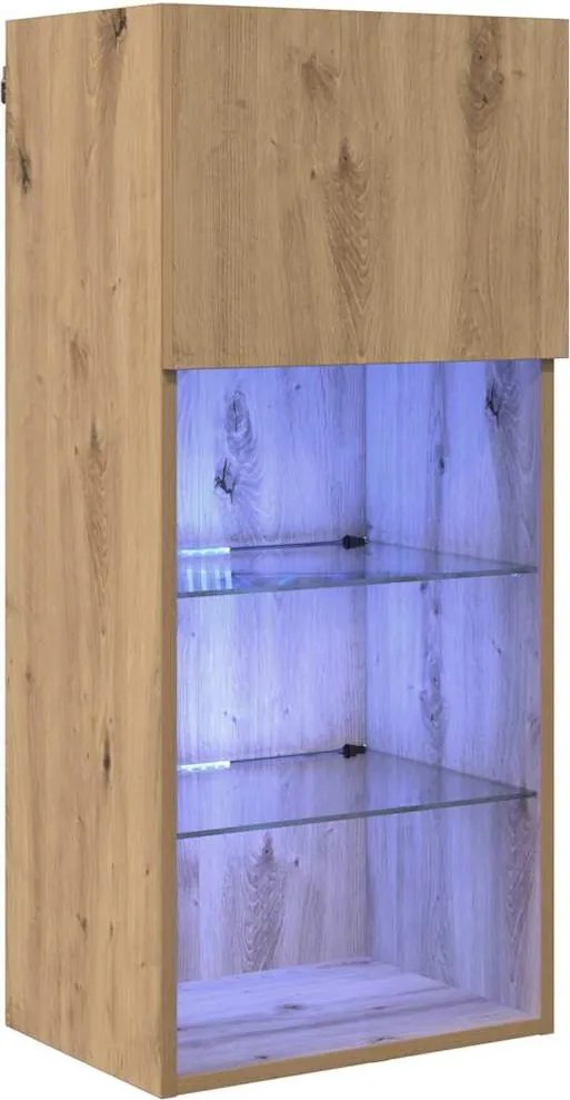 vidaXL Falsítható TV Szekrény Artisan tölgy 40,5 x 30 x 90 cm Faanyag
