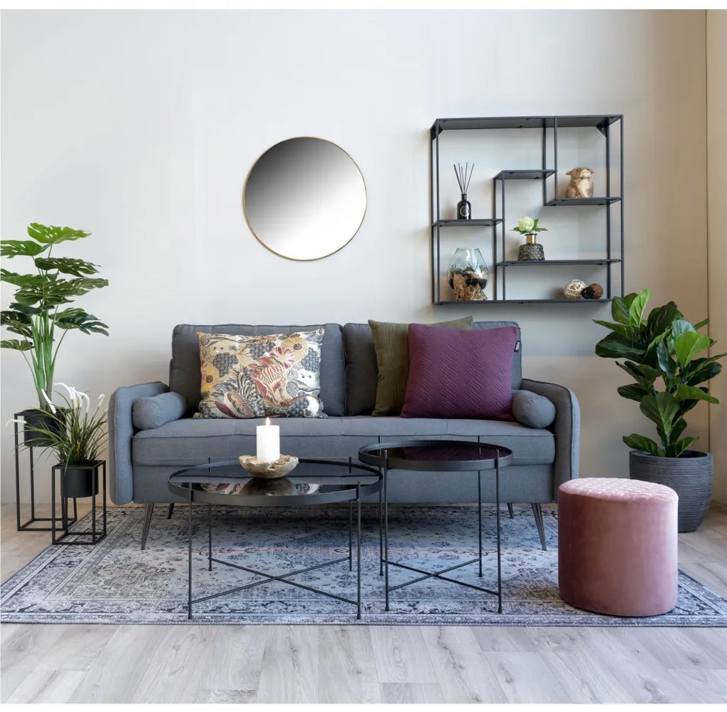 Jersey tükör acél, rézhatású, ø60 cm