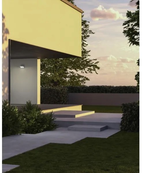 Redo 90584 - FLIP LED kültéri fali lámpatest, 20W, 230V, 3000K, IP54, antracit