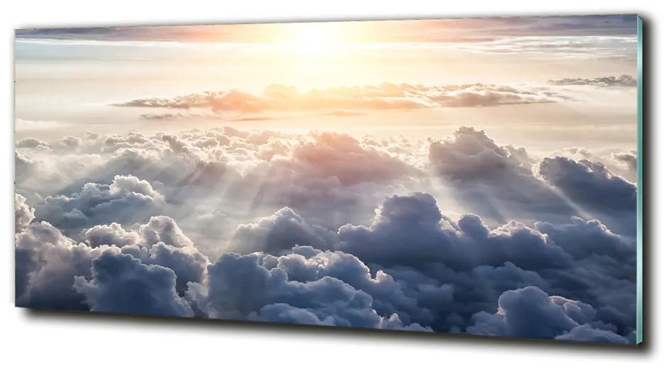 Üvegkép falra Felhők a levegőből cz-obglass-125x50-92314330