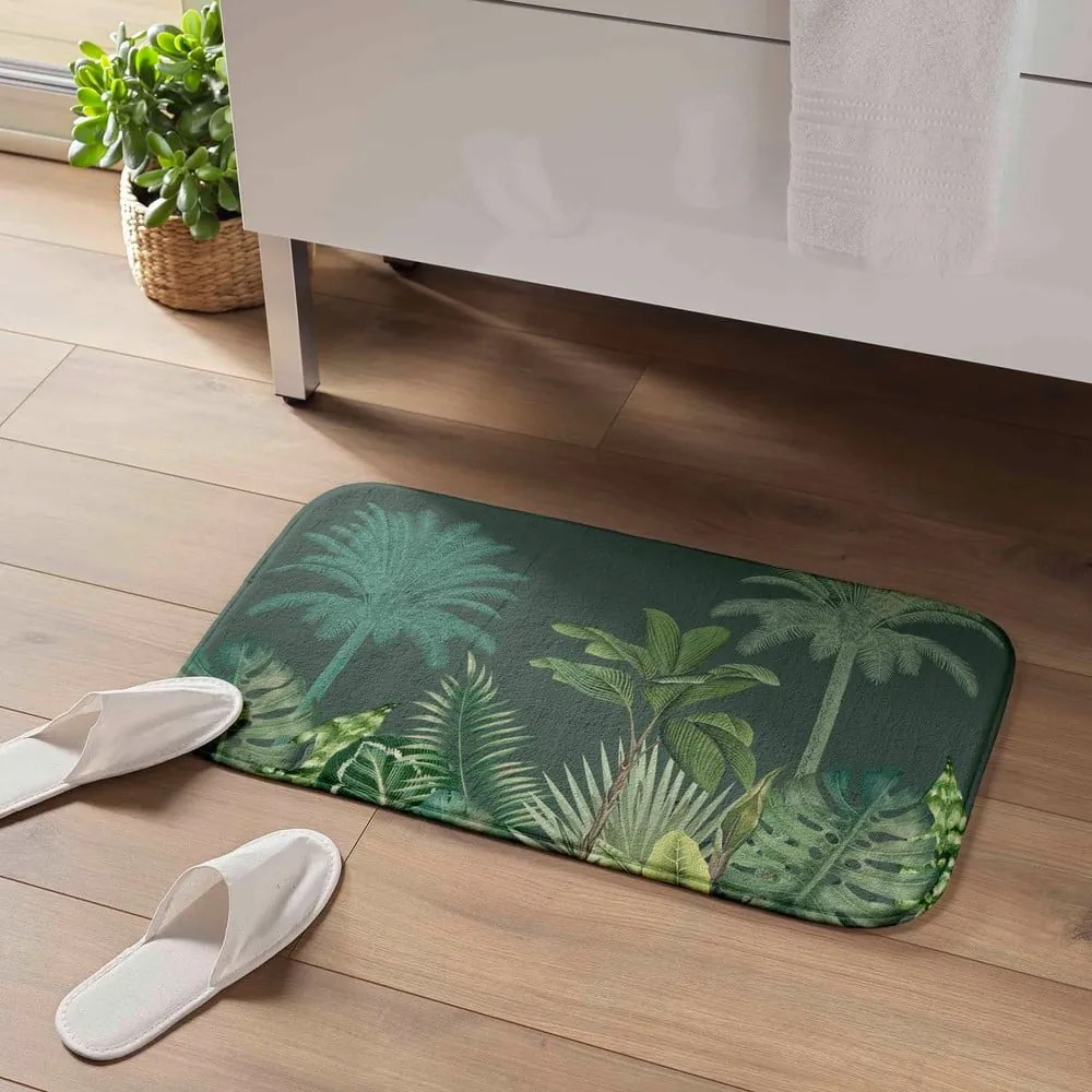 Zöld fürdőszobai kilépő 45x75 cm Vagabonde – douceur d'intérieur