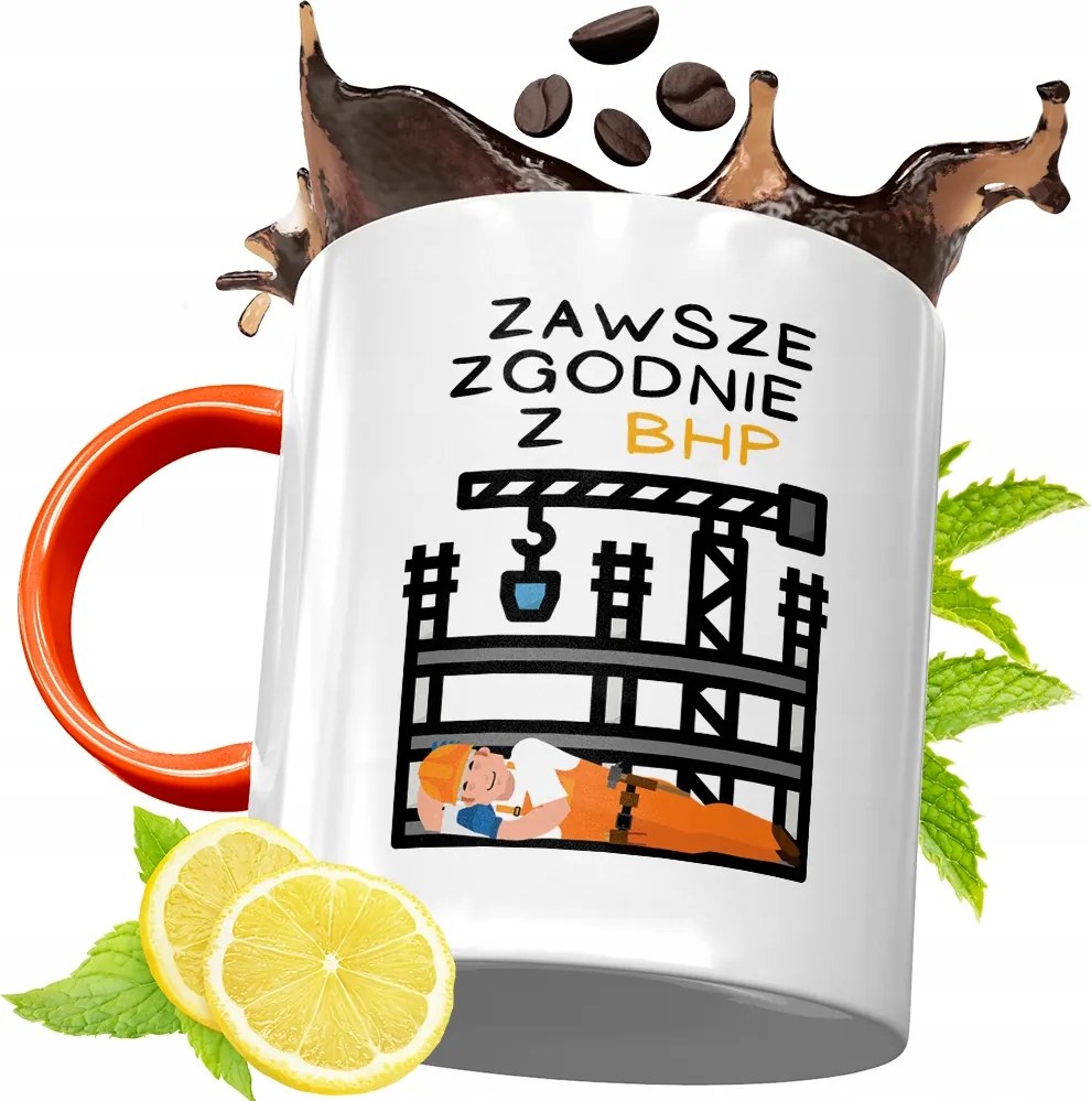 Narancssárga Bögre Építő Szakember Barkácsolónak, fényképes nyomattal