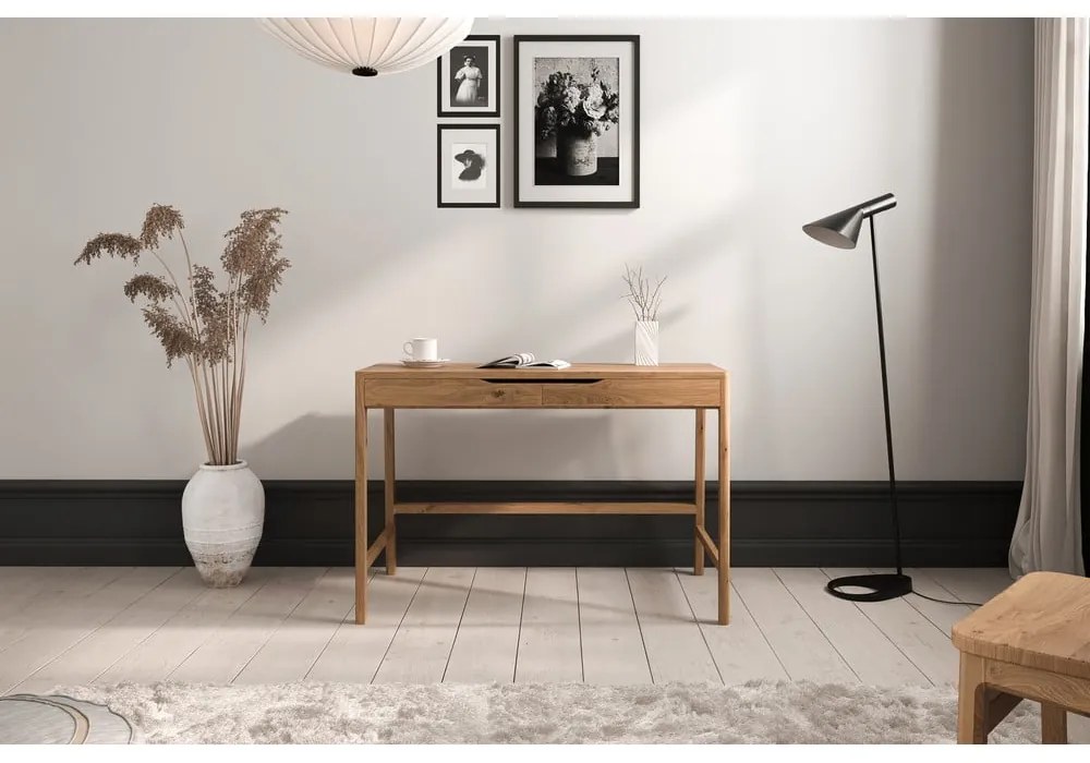 Tölgyfa fésülködőasztal 57x110 cm Twig – The Beds