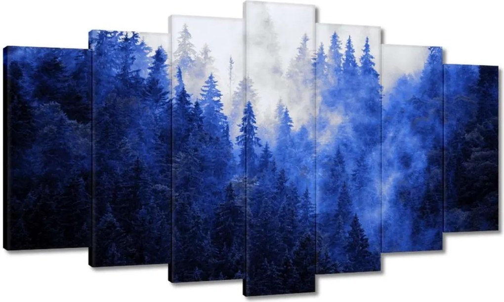 Vászonkép 140x80 Kék táj Hegyek