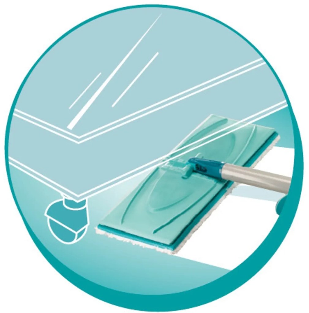 Picobello M Micro Duo lapos felmosó, Leifheit, 33 x 147 cm, műanyag / fém / mikroszálas, zöld