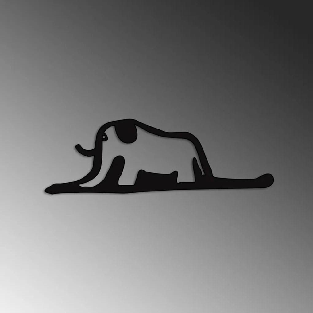 Elephant fém fali dekoráció, 63×21 cm