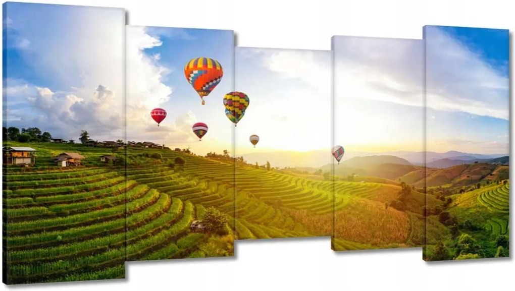Festmények 150x80 Tájkép Thaiföld Léggömbök