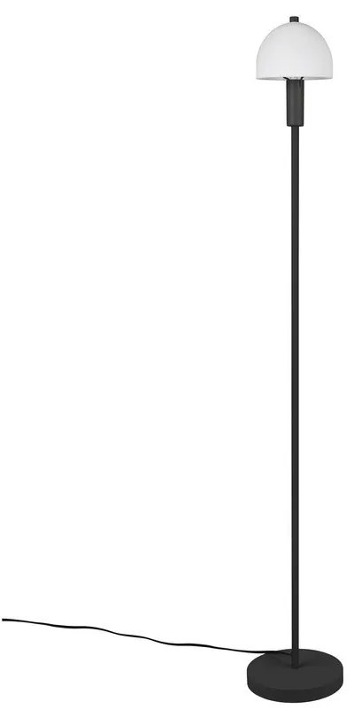 Fekete állólámpa üveg búrával (magasság 120 cm) Glenn – Reality