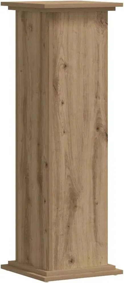 vidaXL kézműves tölgy színű szerelt fa növényállvány 33 x 33 x 100 cm