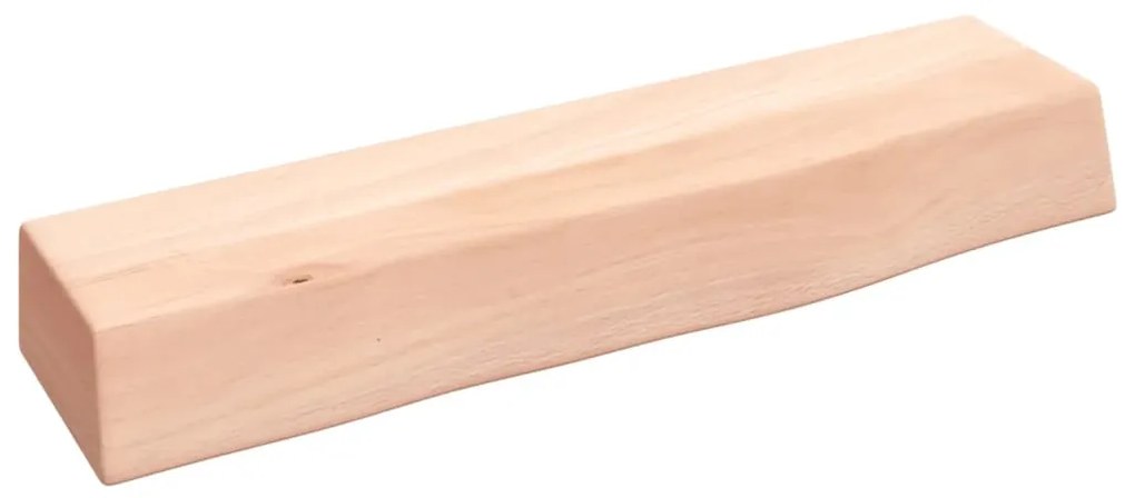 kezeletlen tömör tölgyfa fali polc 40x10x6 cm