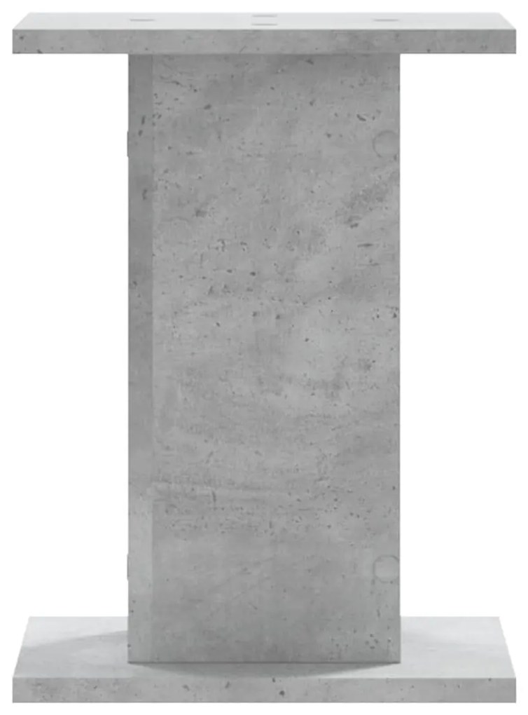 2 db betonszürke szerelt fa növénytartó állvány 30 x 30 x 40 cm
