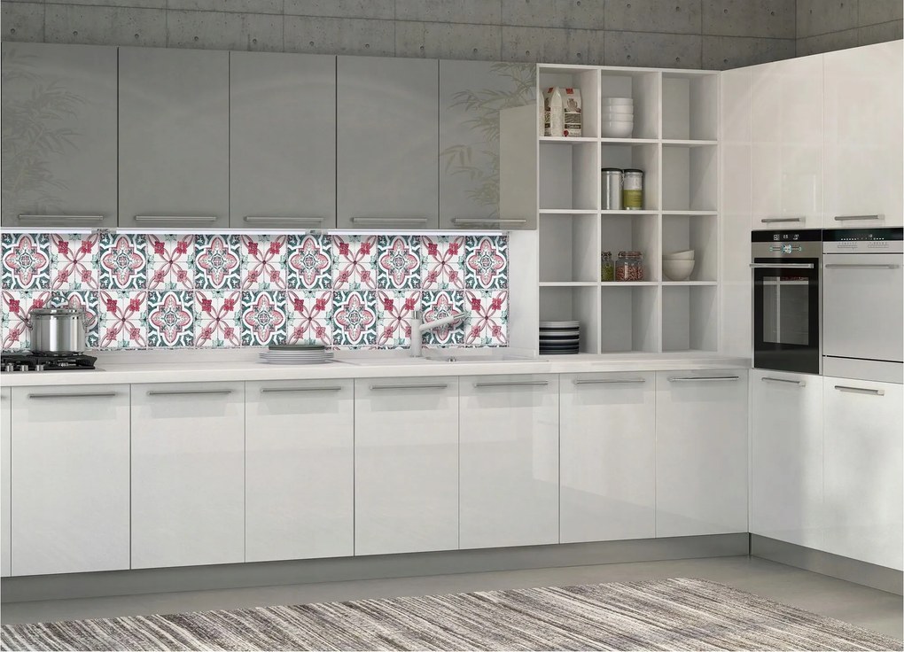 Fotótapéta Vintage Csempe Pasztell Minták és Díszek 250x60 +ragasztó