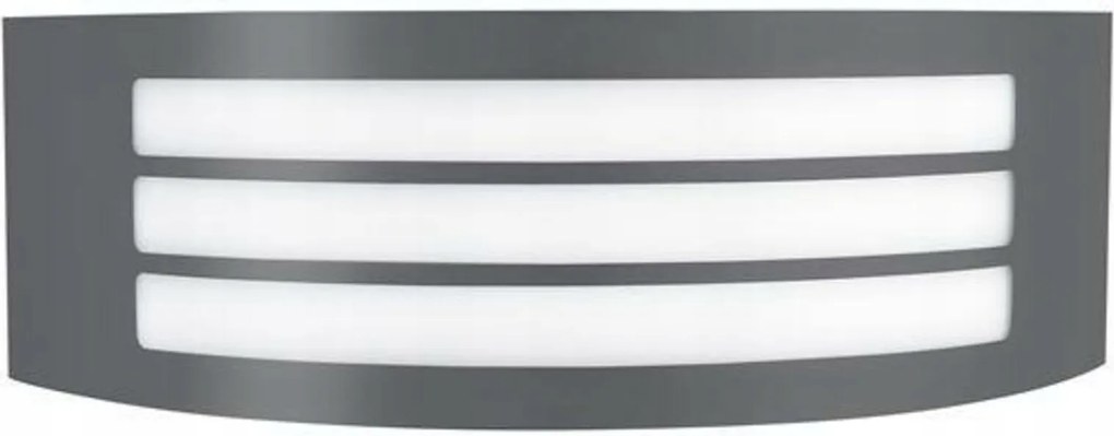 Nova Luce kültéri fali lámpa Zenith sötétszürke alumínium fehér akril