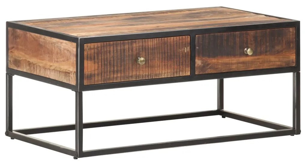 nyers akácfa dohányzóasztal 90 x 50 x 40 cm