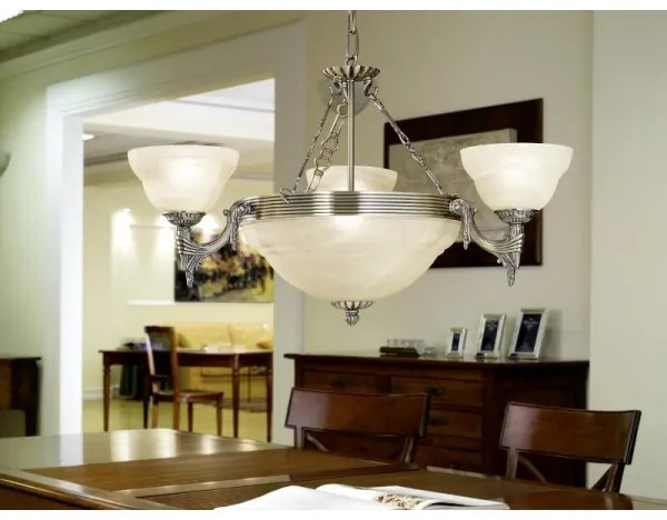 EGLO 85857 - MARBELLA függeszték 6xE14/60W bronz