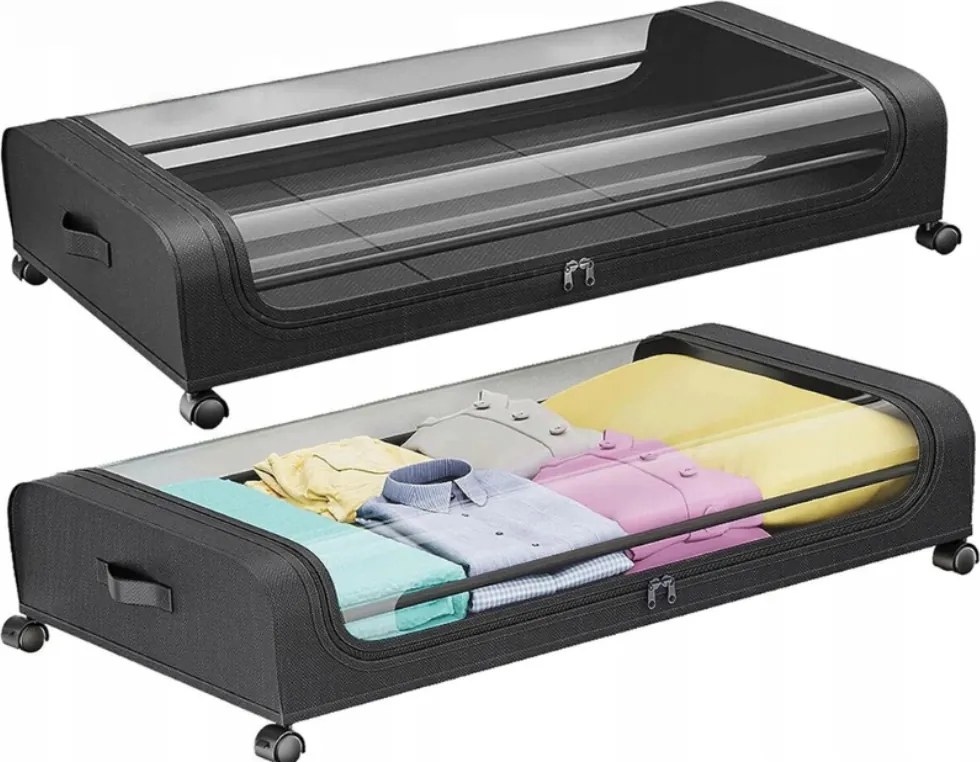 Gurulós ágy alatti tároló fiók 2x