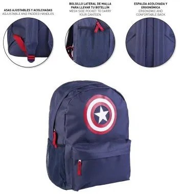 Bosszúállók Shield iskolatáska, táska 41 cm