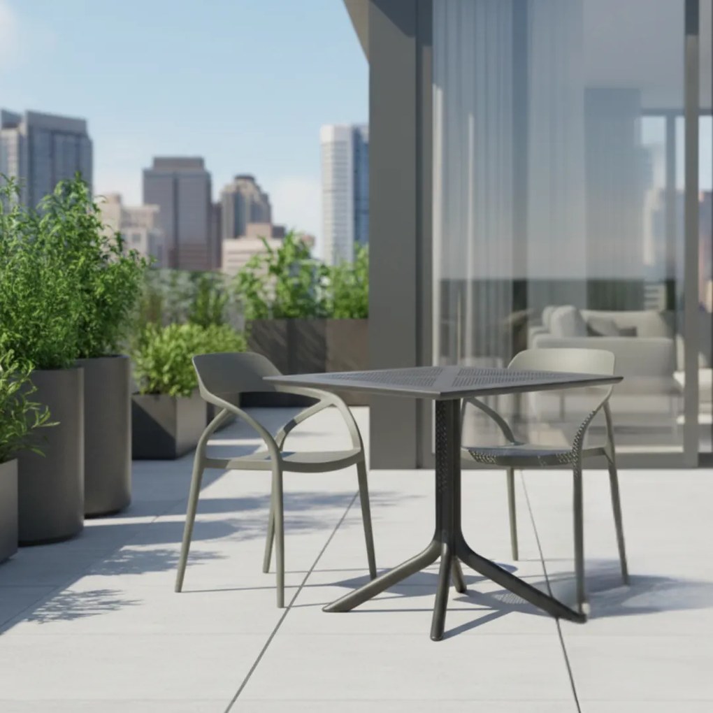 Rakásolható szék, szürke, ALFIO