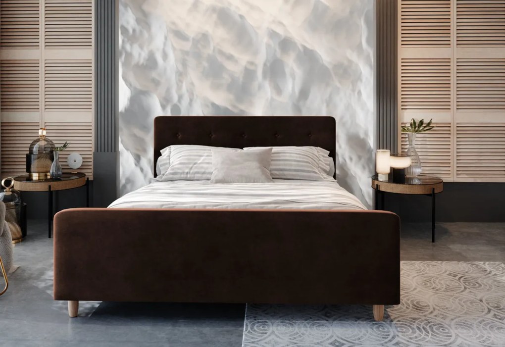 OSCAR kárpitozott ágy, 140x200, itaka 34