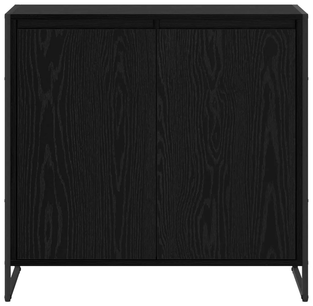 Oldalsó szekrény Fekete tölgy 79 x 36 x 75 cm Faanyag