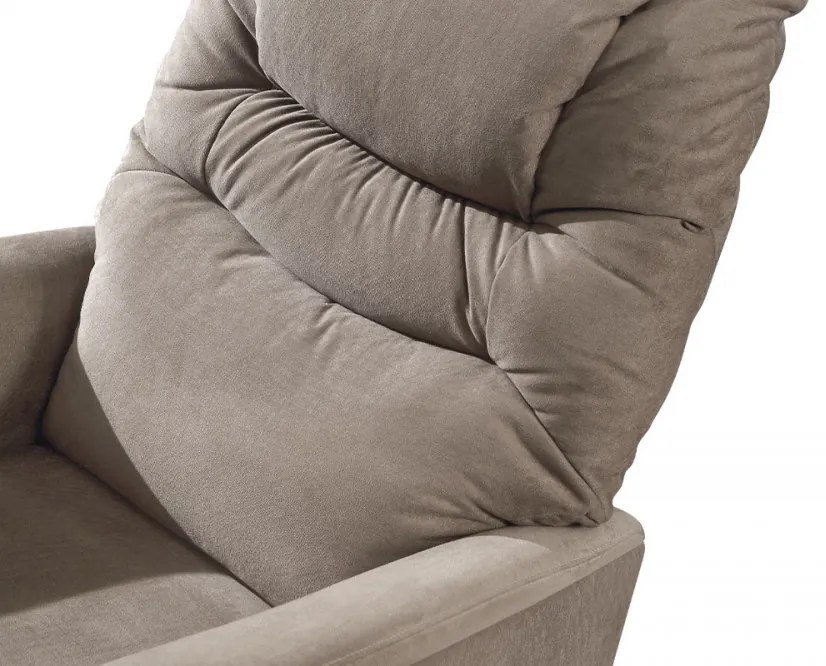 Fotoliu Pentru Tv Și Relaxare Cu Control Electric Textil Capucino Tv-1171
