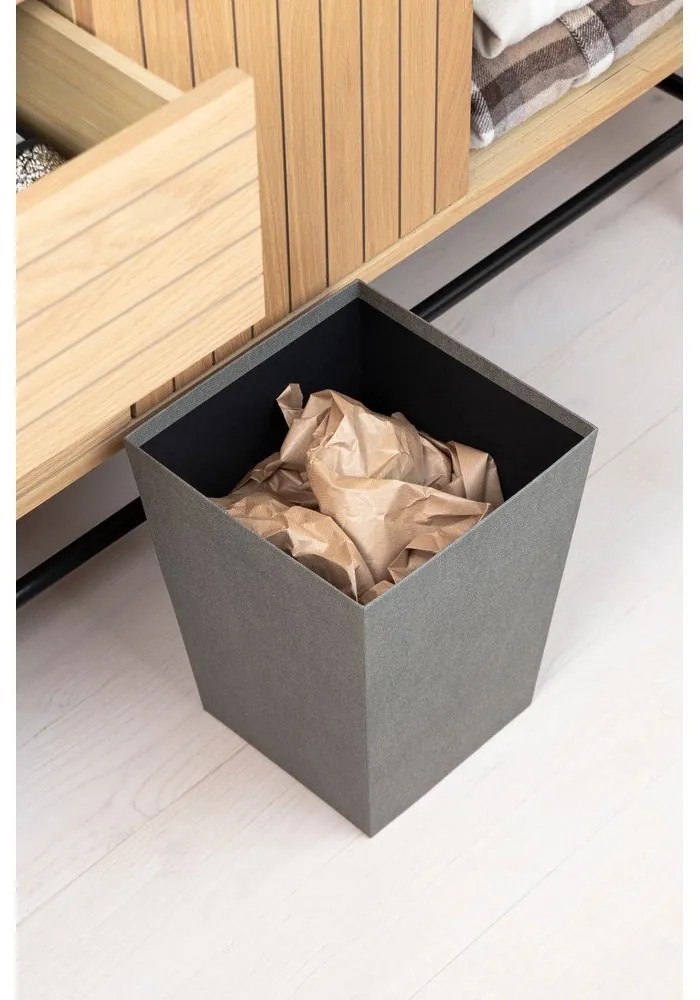 Szürke irodai szemetes Sofia Canvas Paper Laminate – Bigso