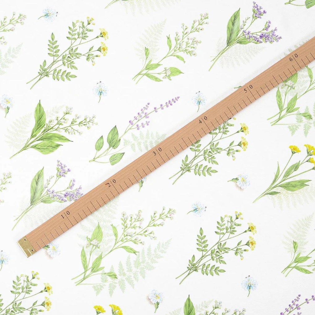 Goldea teflon szövet terítőknek - erdei virágok 160 cm