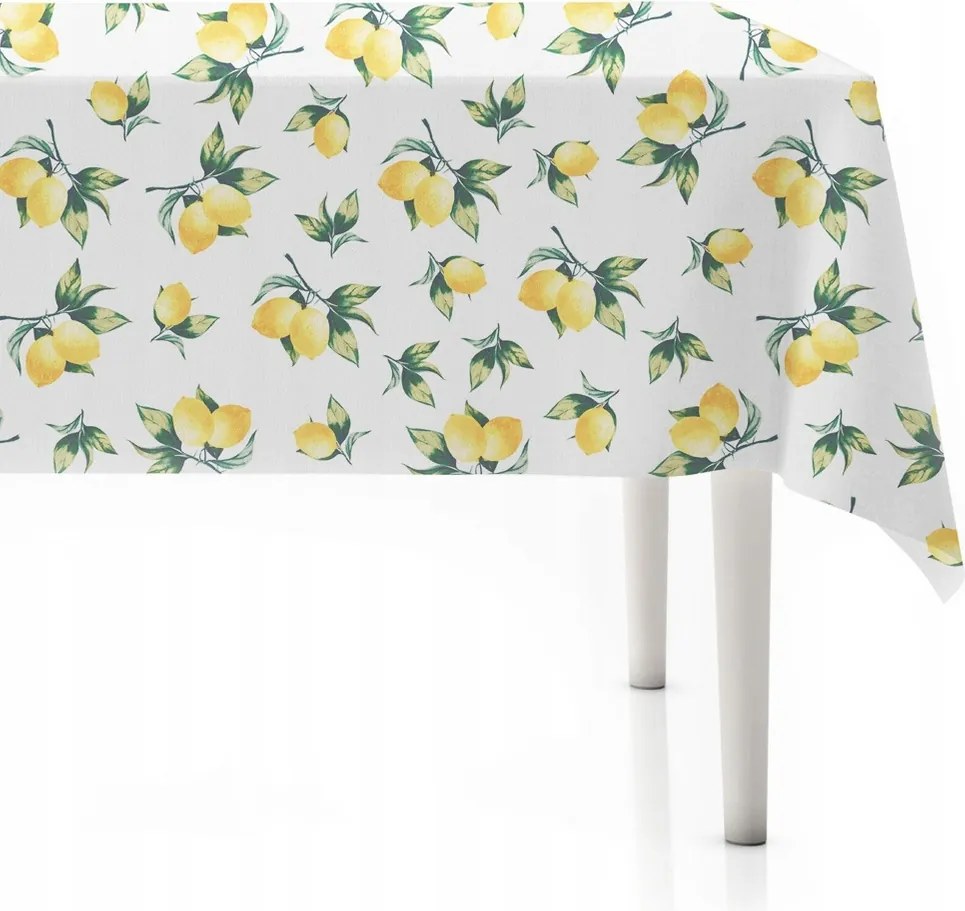 Cerata Asztali Foltálló Mosható Abrosz Citrom Fólia 180X130 CM