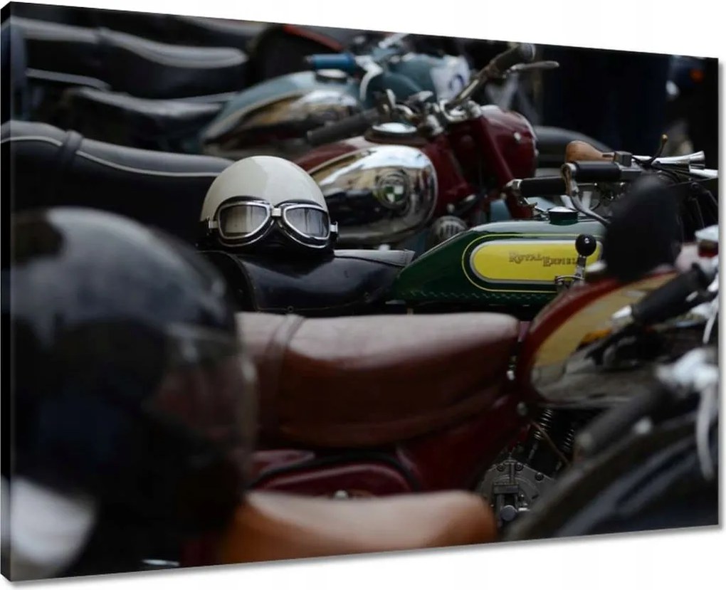 Vászonkép 70x50 Motorosok