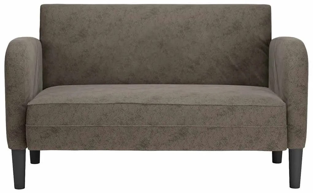 sötétszürke műbőr Loveseat kanapé 110 cm