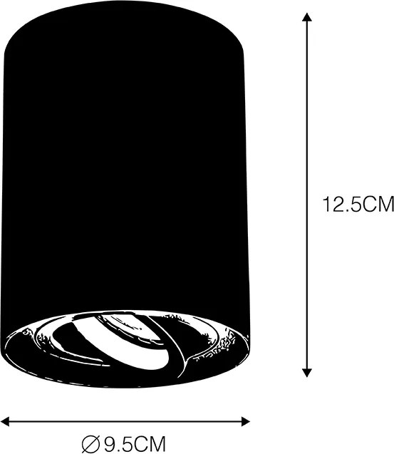 Okos spotlámpa szürke rézzel, GU10 WiFi fényforrással - Rondoo Up