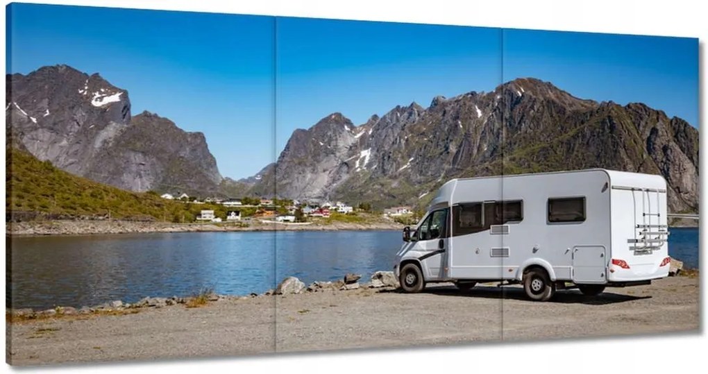 Festmények 180x90 Utazás lakóautóval Norvégia