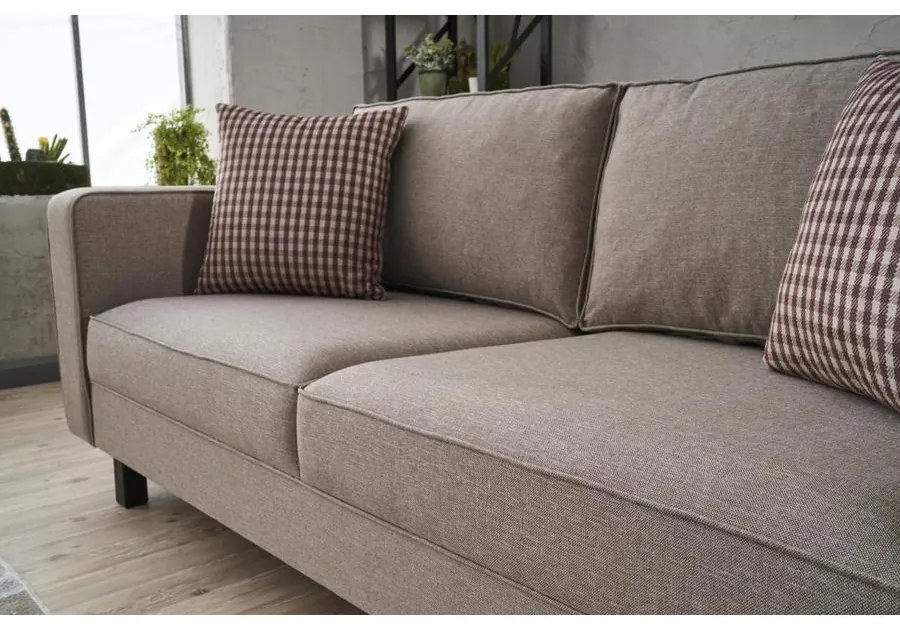 Kétszemélyes kanapé Kale Linen - Krém